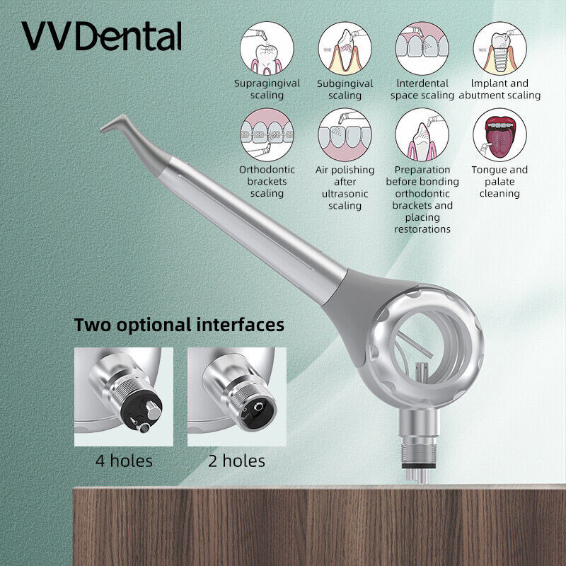 2/4 Holes Dental Prophy Air Flow Teeth Polishing Polisher Handpiece Hygiene Jet