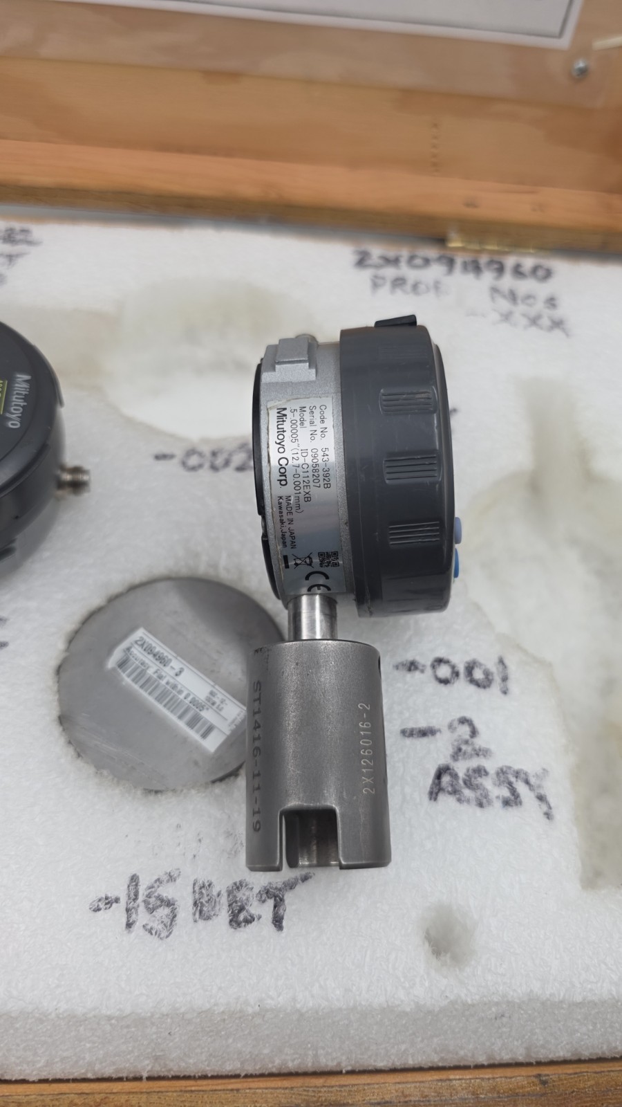 kit 2 Mitutoyo 543-392B Digimatic Indicator, 0-.5″/0-12.7mm Range, .00005″