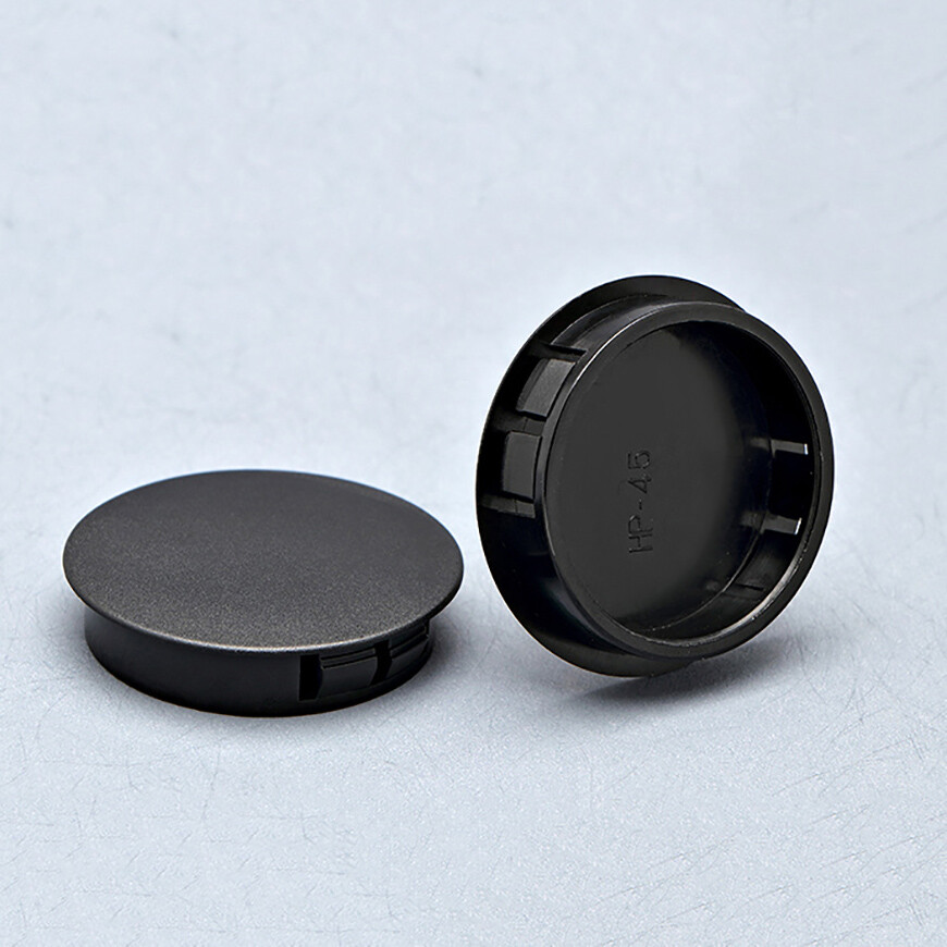 Round Plastic Black Blanking End Cap Caps Tube Pipe Inserts Plug Bung 5mm-100mm
