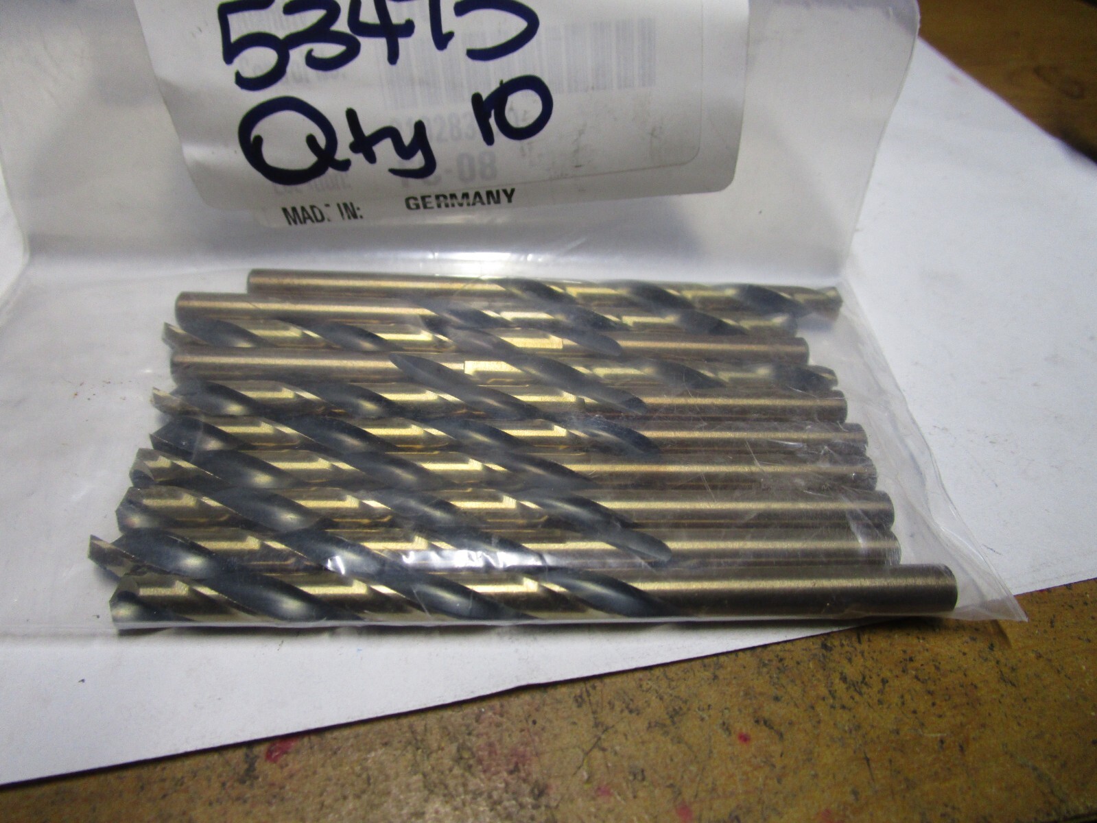 6.70mm HSS 135° Split Point Black and Gold Finish Jobber Drill QTY 10