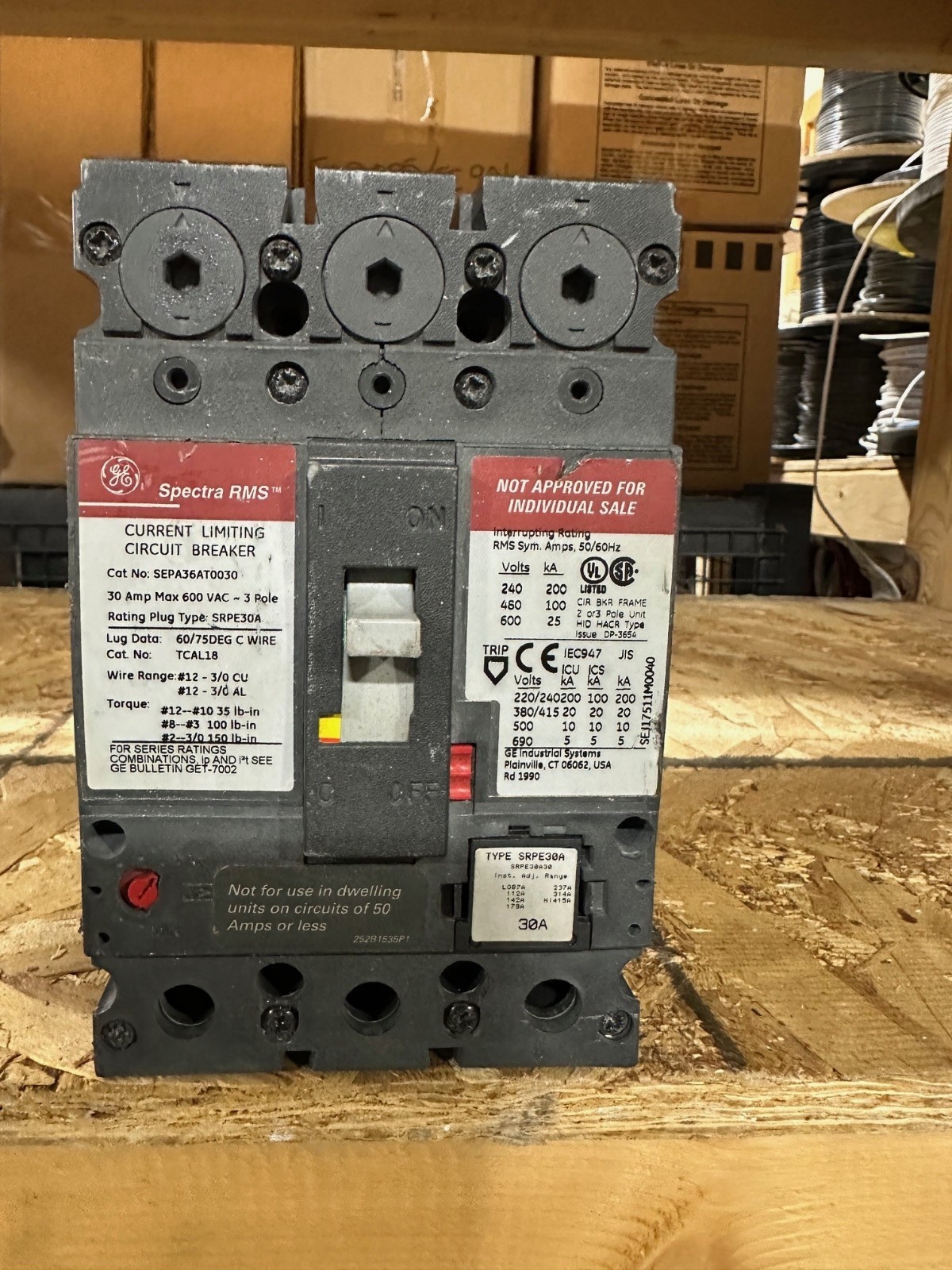 GE SEPA36AT0030 30-amp trip