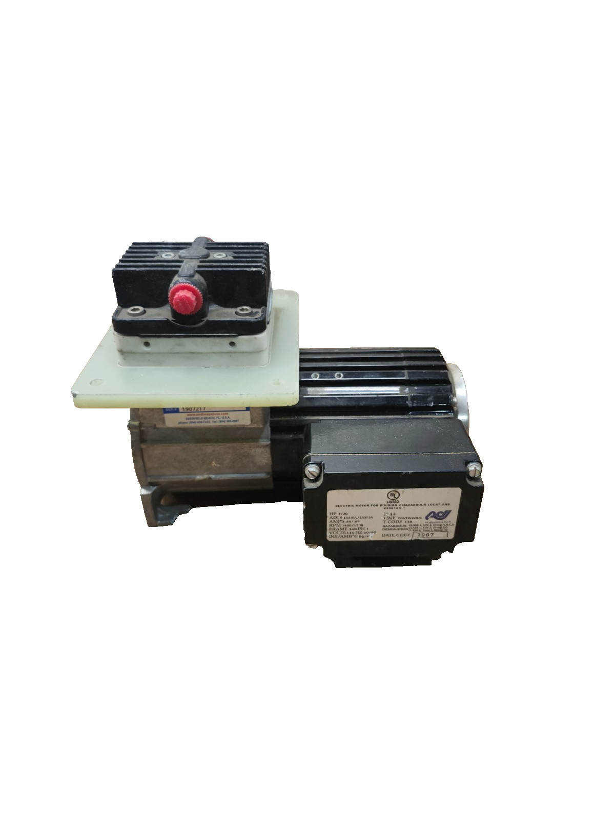 NEW NO BOX Dia-Vac Vacuum sampling pump HP 1/20, AMPS .86/.69, M161-GT-WA1-L