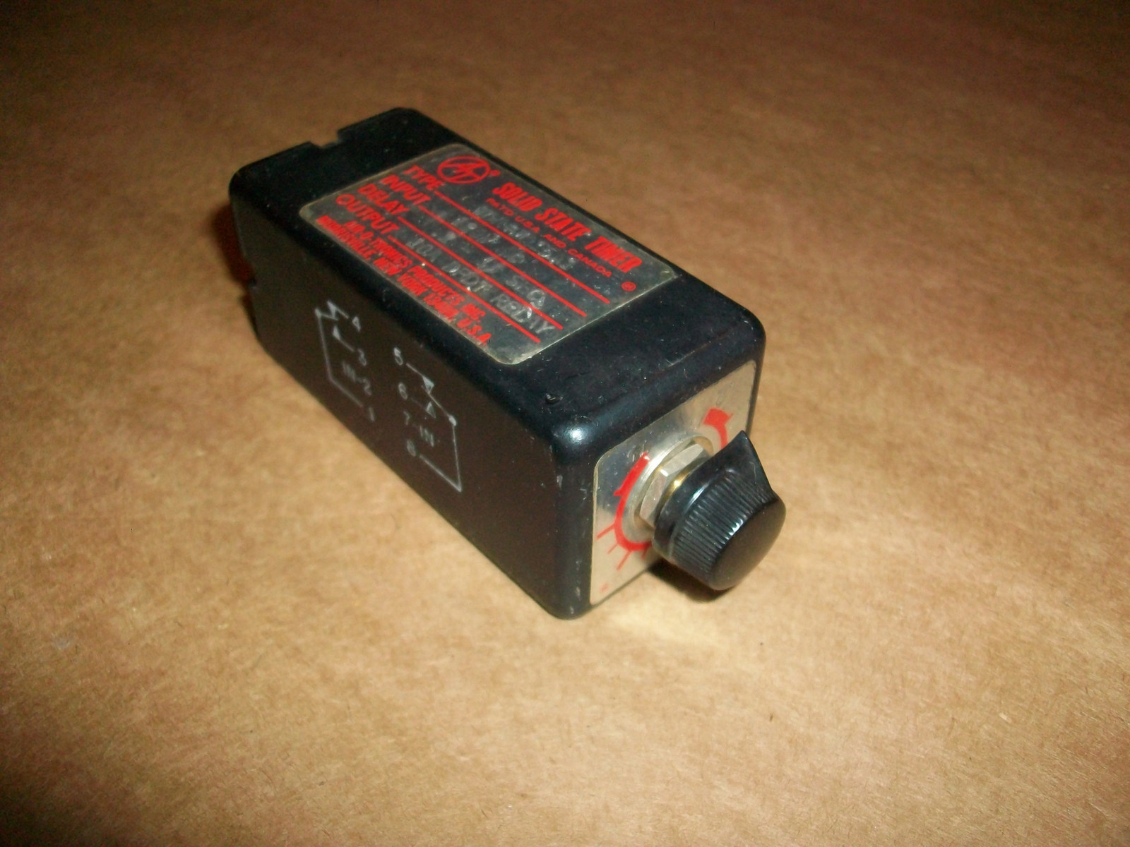 AIR-O-TRONICS AOT Solid State Timer TDR-1015A1 120VAC .2- 15 SECONDS