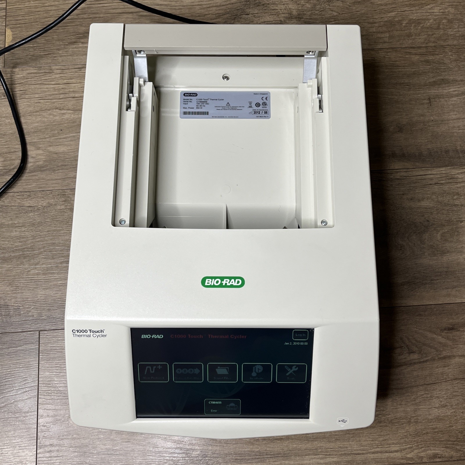 2012 BIO-RAD C1000 Touch Thermal Cycler Without Reaction Well