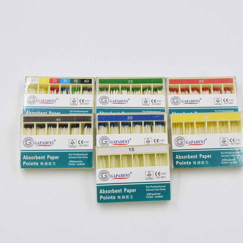 Dental Endo Root Canal Obturating Points/Absorbent Paper Points 0.2-0.6 Taper