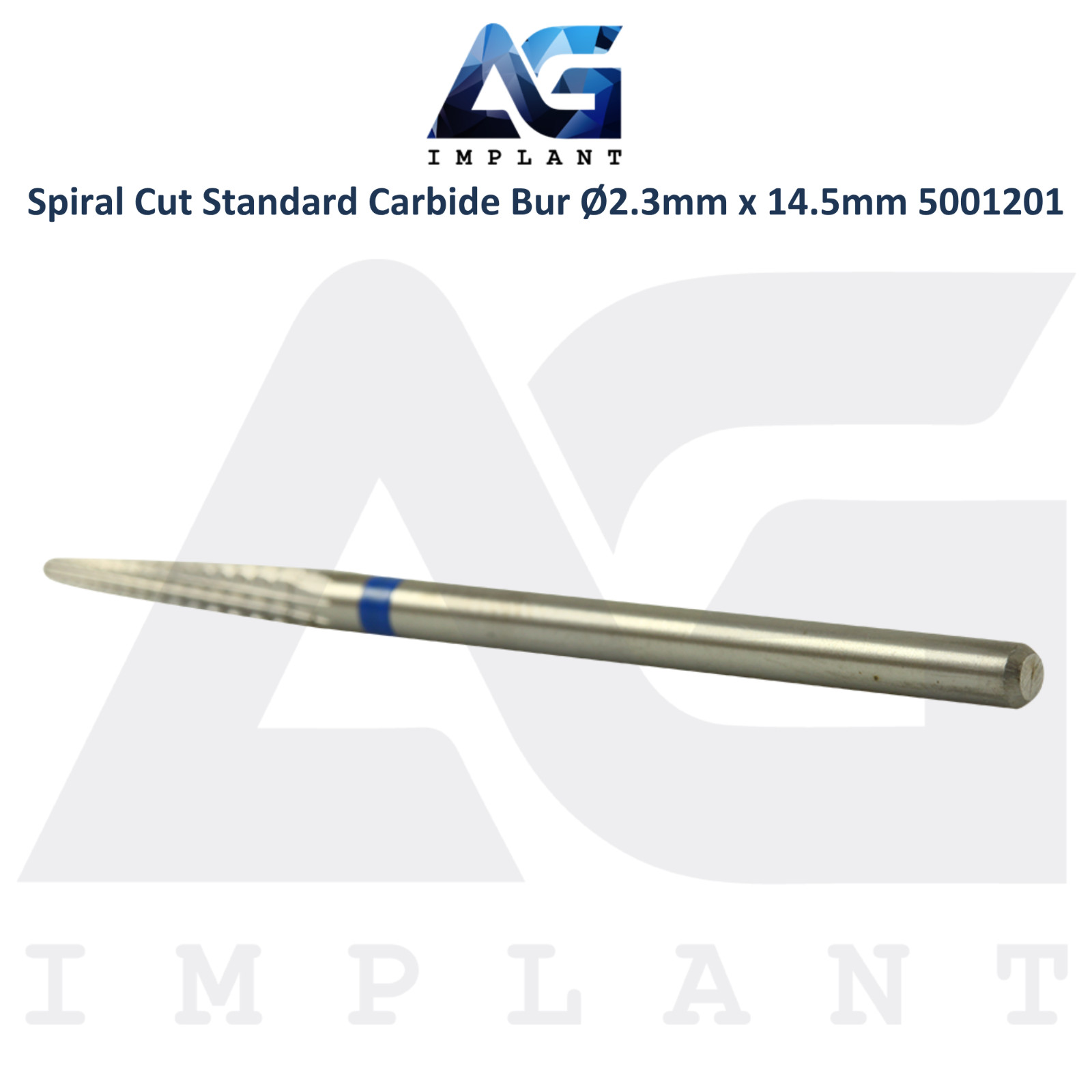 Dental Wilson Spiral Cut Standard Bur Ø2.3×14.5mm Straight Edge Carbide 5001201