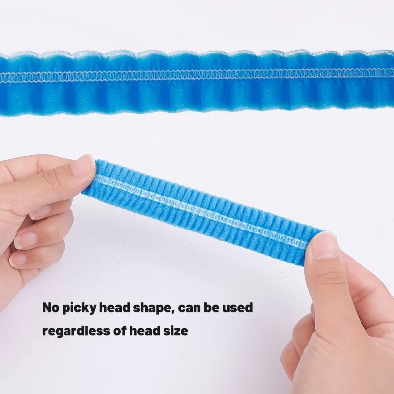 Disposable Non-Woven Bouffant Caps by JEVOLVE | 100% Latex Free Hair Net