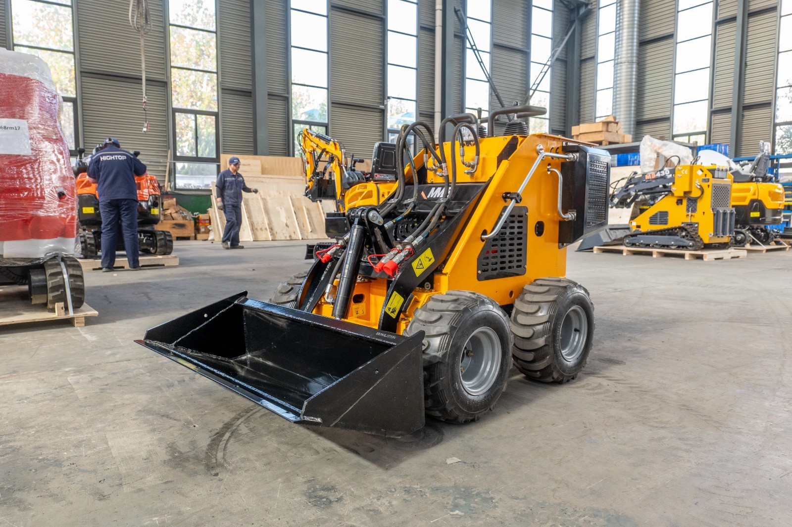 Wheel Mini Skid Steer Loader Stand On 13.5HP b&s Engine 320kg pick up