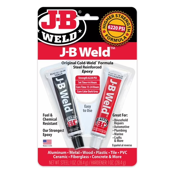 Strongest Metal Steel Aluminum Bond Adhesive Cold Weld Reinforced Epoxy Glue 2oz