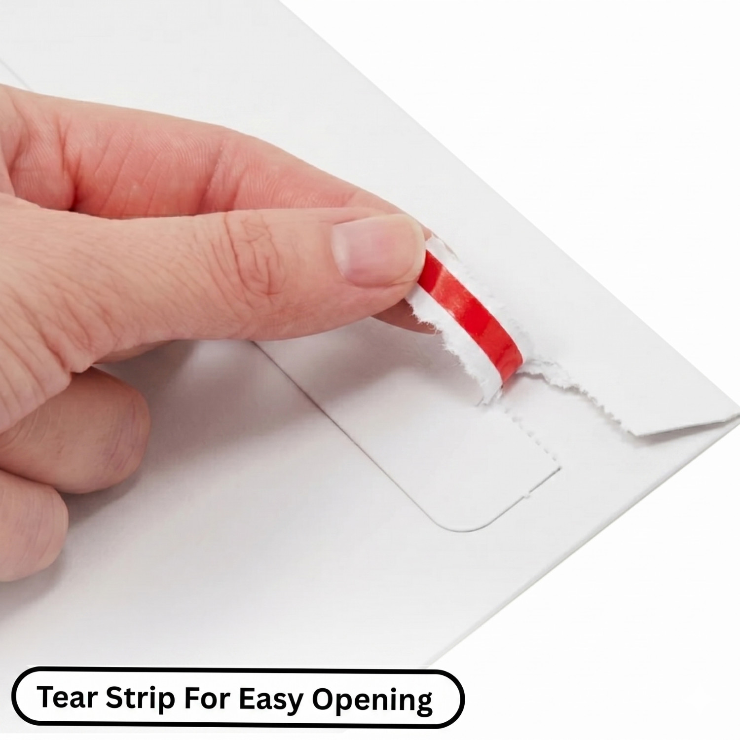 100 – 6×8″ Rigid Flat Photo Mailers – Self-Seal – White