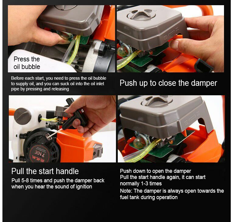 52CC 2-Stroke 7500RPM Gas Powered Earth Auger Digging Machine Post Hole Digger