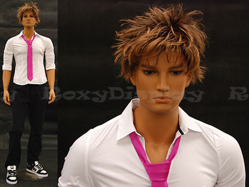Tan skin young male mannequin Dress Form Display #MD-HAM25