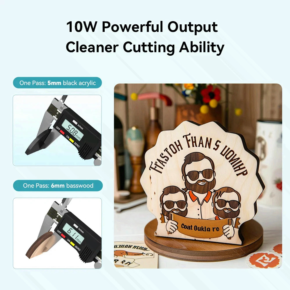 Creality Falcon 10W CR Laser Engraver Cutter 400x415mm with Free Test Kit NEW