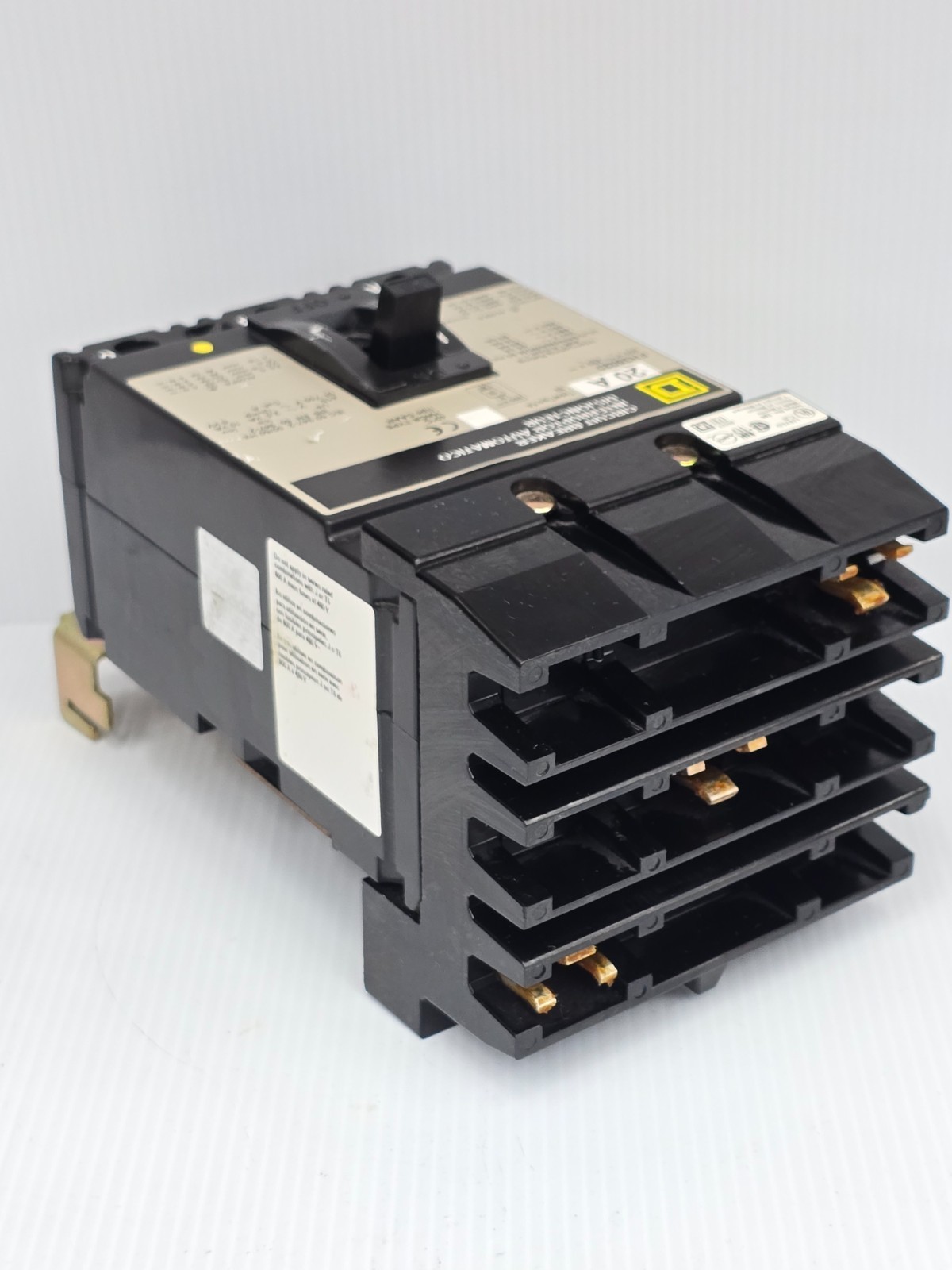 Square D 20 Amp I-Line Circuit Breaker 600 VAC 3 pole 65 kA FH36020