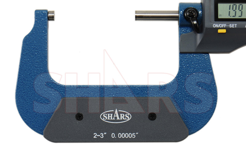 Shars 2-3″ 0.00005″ Digital Electronic Outside Micrometer Carbide Tip P]