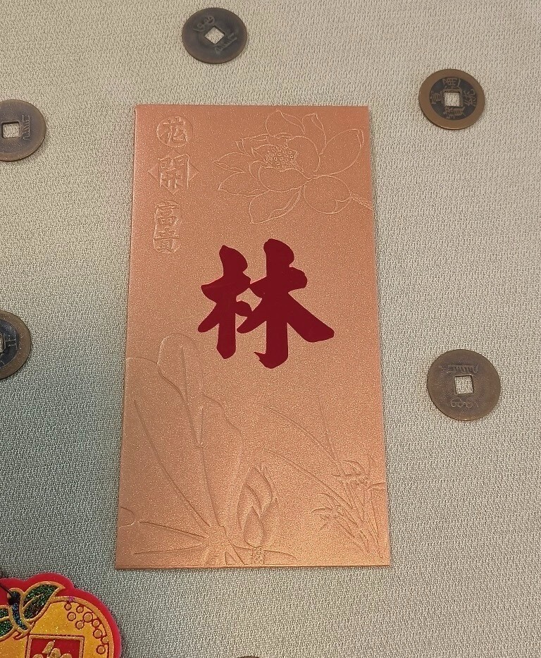 50pcs Customized Surname Red Envelope Creative Hongbao Red Packet Gift Envelopes