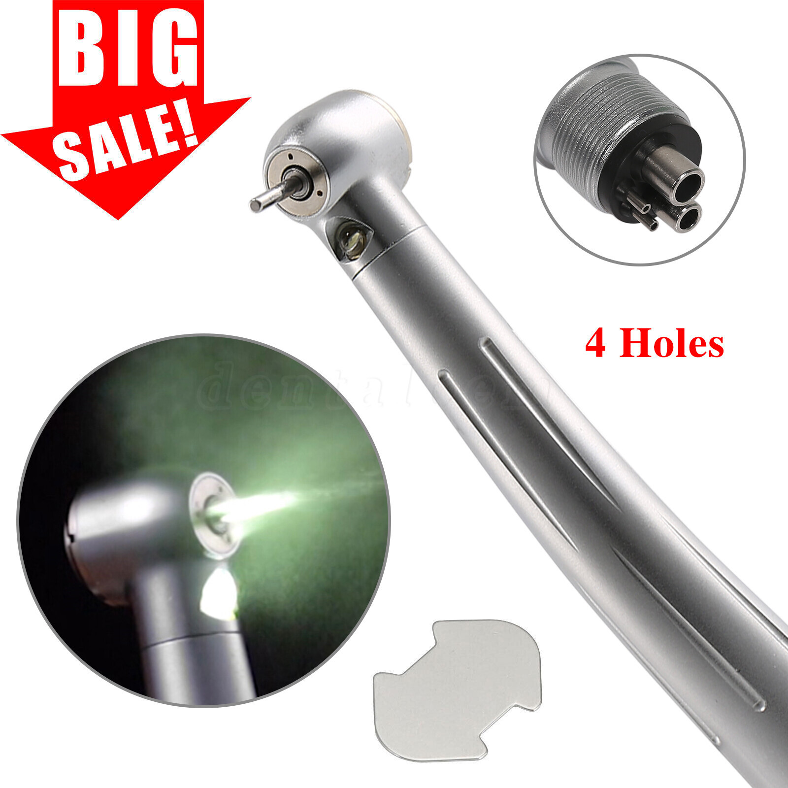 Dental High Speed Handpiece with LED Light E-generator 4 Hole Pana Max US STOCK