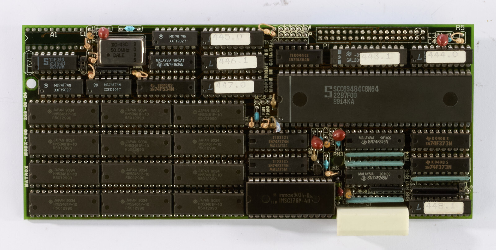 Matrox MSBX-900/25 REV 4 249-06-04 PC Machine Control Board