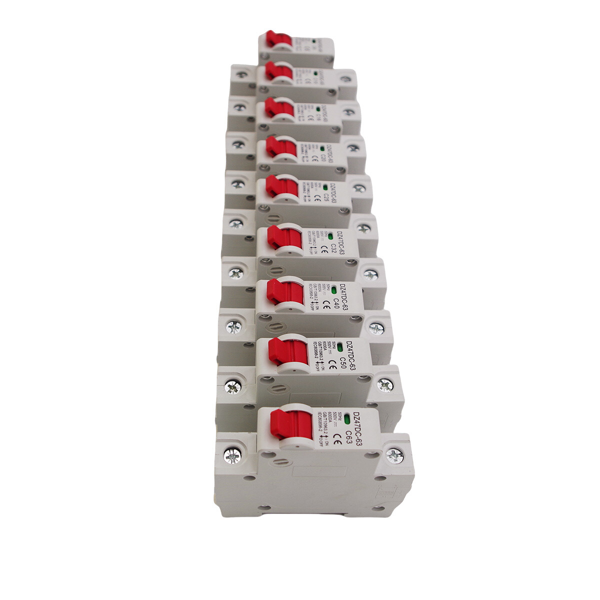 1Pole DC Solar DC Mini Circuit Breaker MCB 6/10/16/25/32/40/50/63/80 /100/125A