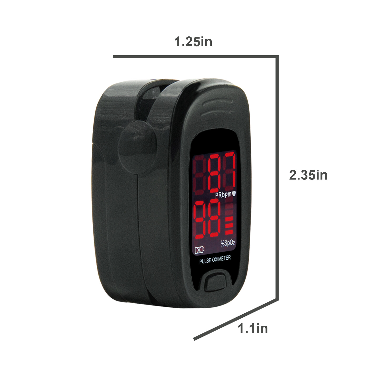 Finger Pulse Oximeter SPO2 Sensor Pulse Heart Rate Blood Oxygen O2 measure FDA