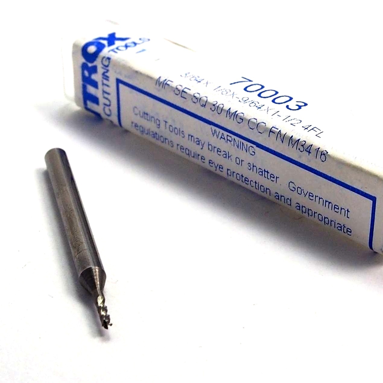 Controx Square End Mill 3/64″ 4FL 1/8″ x 9-64″ x 1-1/2″ 70003