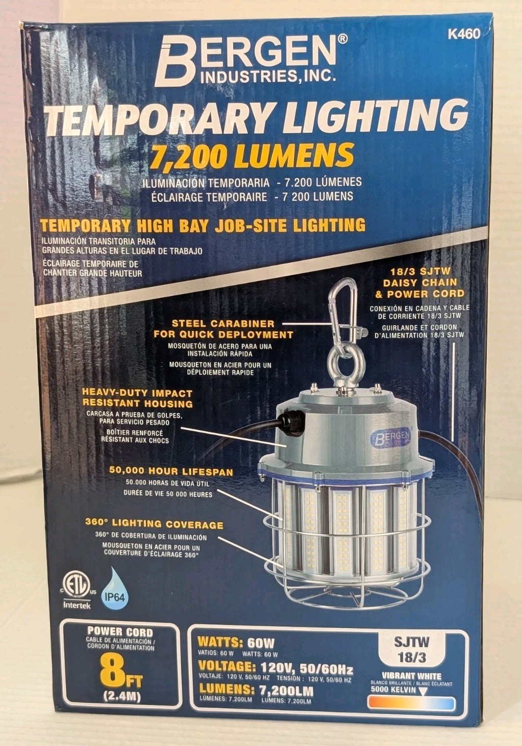 Bergen High Bay Work Light – 60W LED 7200LM – [K460] BRAND NEW!!