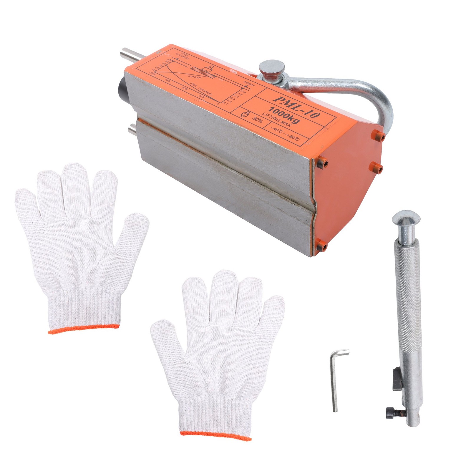 2200Lbs/1000kg Magnetic Lifter Lifting Magnet Neodymium Hoist 2 Safety Factor