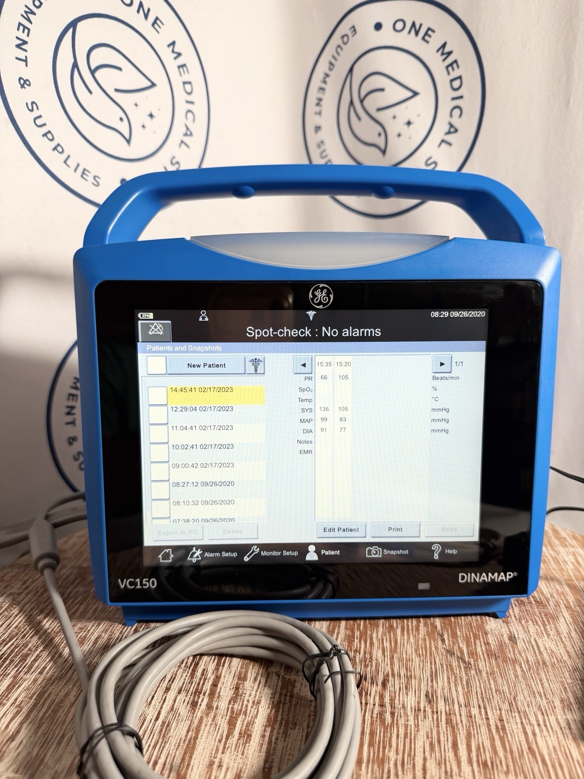 GE Carescape Dinamap VC150 Vital Signs Monitor w/ Accessories