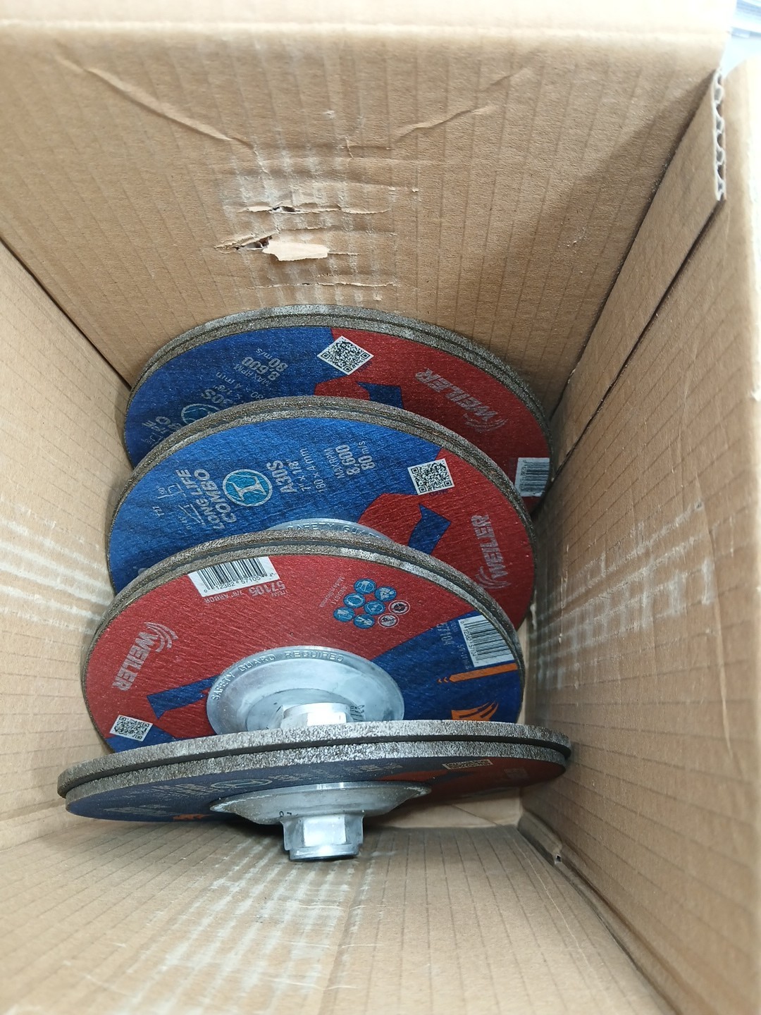 10Pk Weiler 57104 7″ Cut/Grind Wheel 1/8″ 5/8-11A T27 30GR A0, Box of 10 New OB