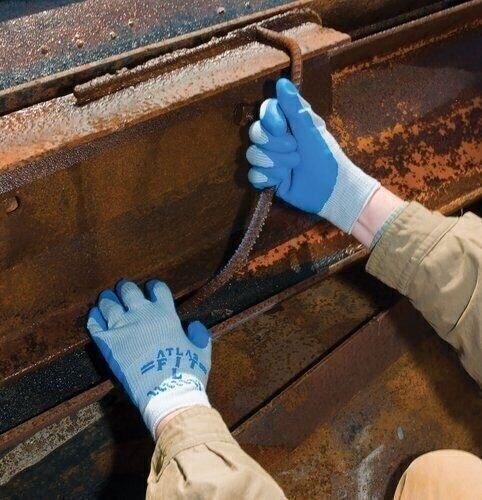 Atlas Showa 300 Fit Rubber-Coated Super Grip Gloves – SIZE XXL 1 DOZEN