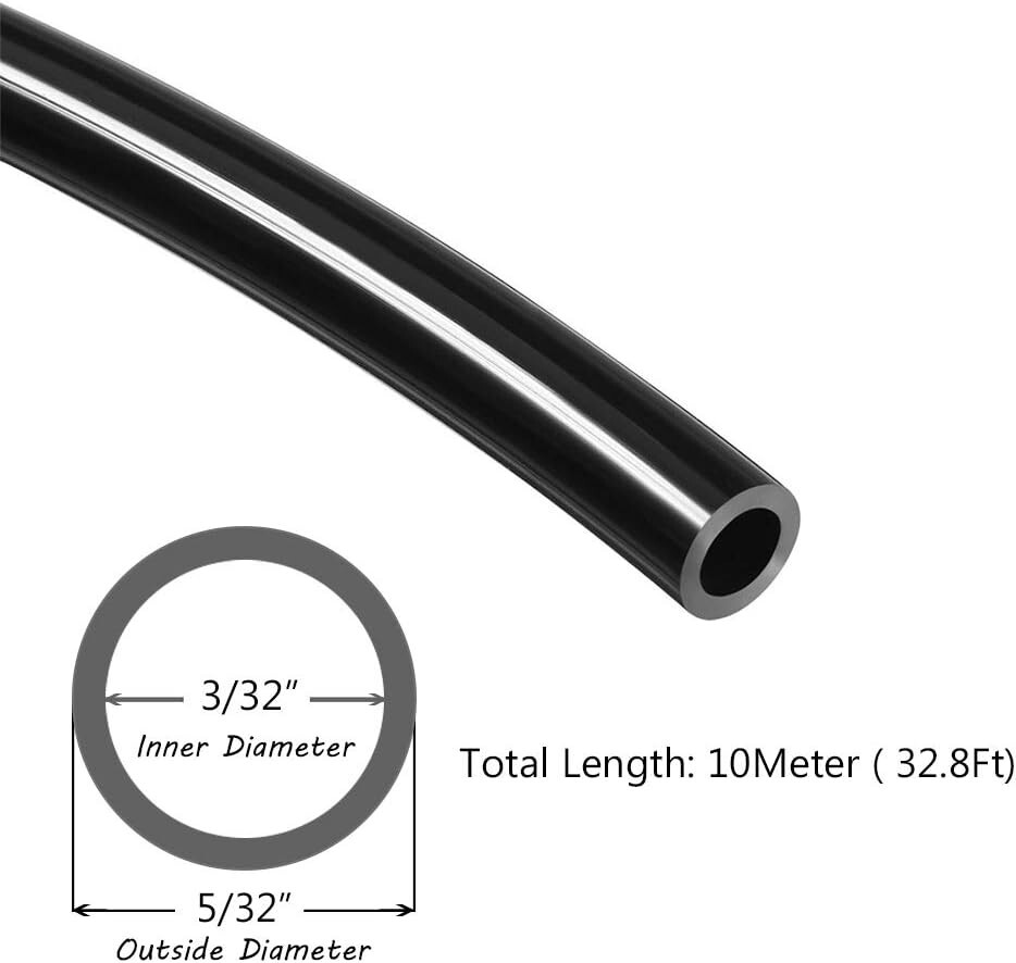 High-Performance 32.8ft Pneumatic Tube Hose 5/32″ OD for Versatile Applications