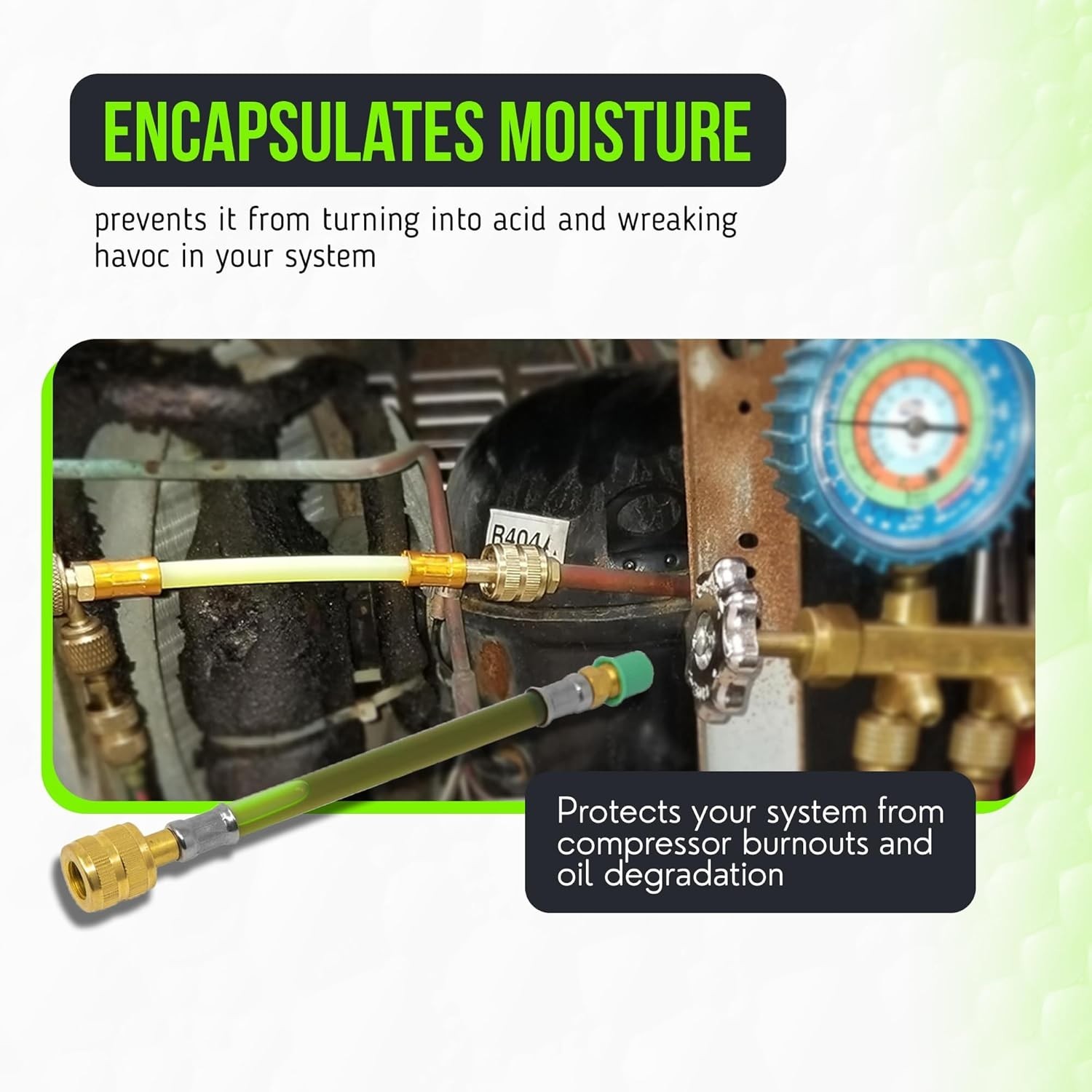 Leak Saver Direct Inject 3 In 1 AC Refrigerant Leak Sealer UV Dye