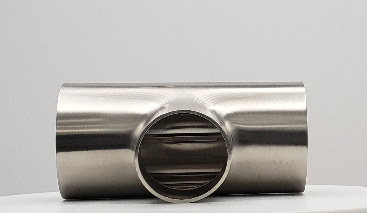 2″ x 1.5″ Butt-Weld Sanitary Long Reducing Tee (7RW) SS T304