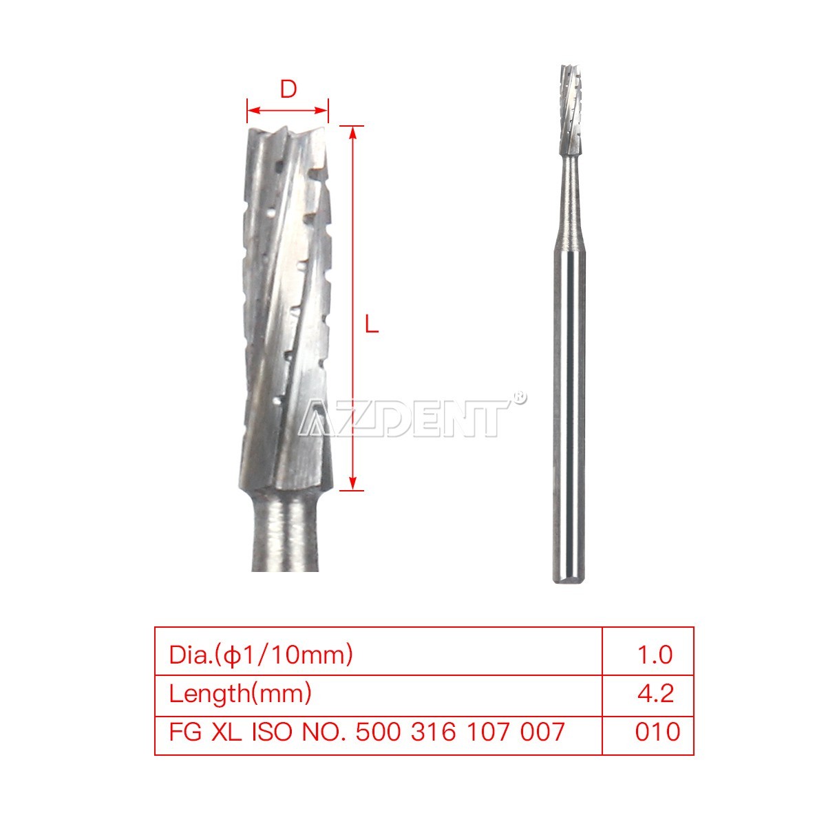 Root Surgical Carbide Bone Cutters Separating Burs Drills 28mm FG Dental