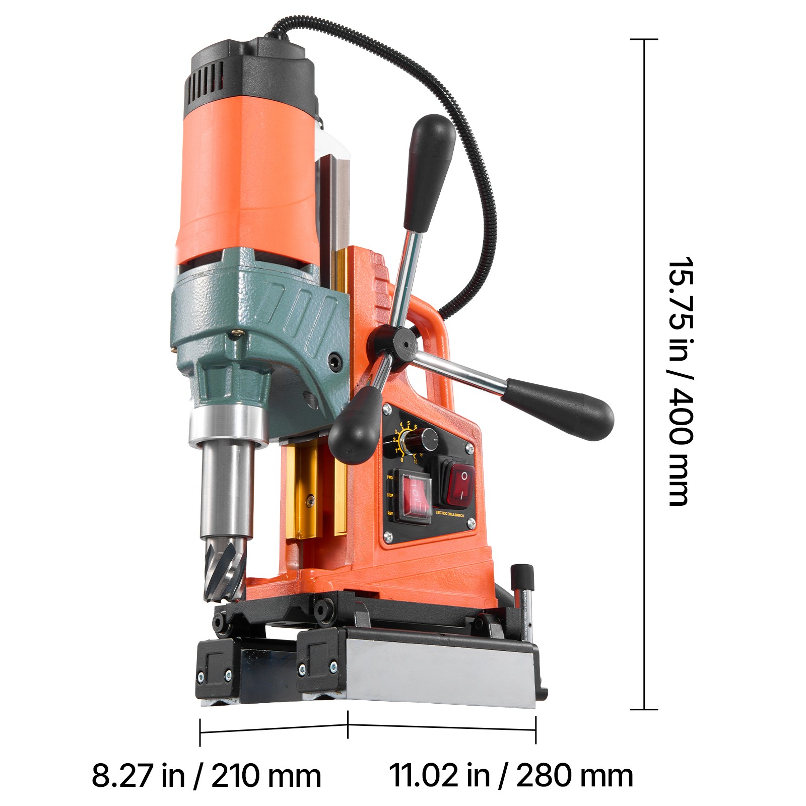 Uimoso Magnetic Drill Press, 1400W, Adjustable Speed, 0-750 RPM