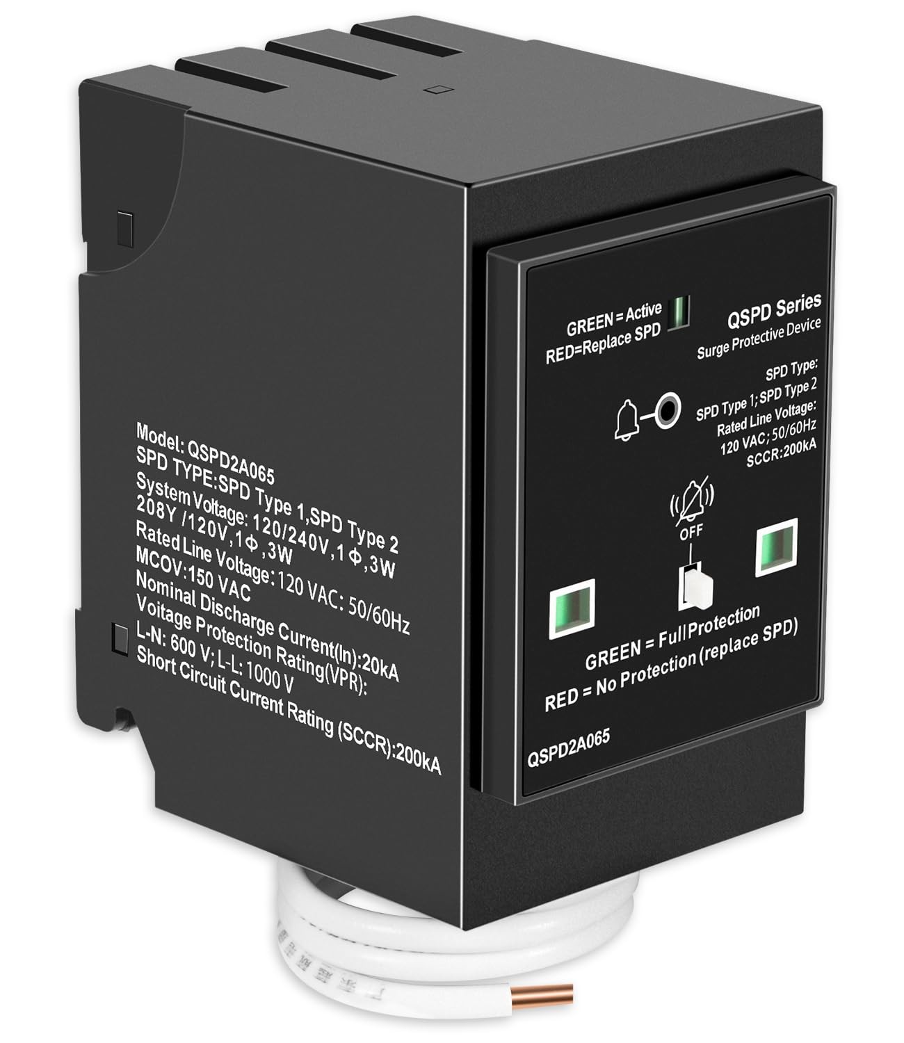 for Siemens QSPD2A065P Plug-in Surge Protection Device, 2-Pole 65kA 120/240V 1Ø
