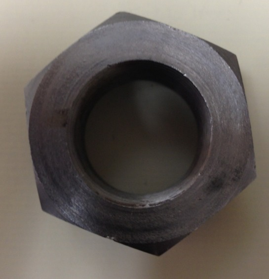 (1) 1″-14 Hex Nut Fine thread UNF fastener 1 Inch 1-14 Finished Steel Plain