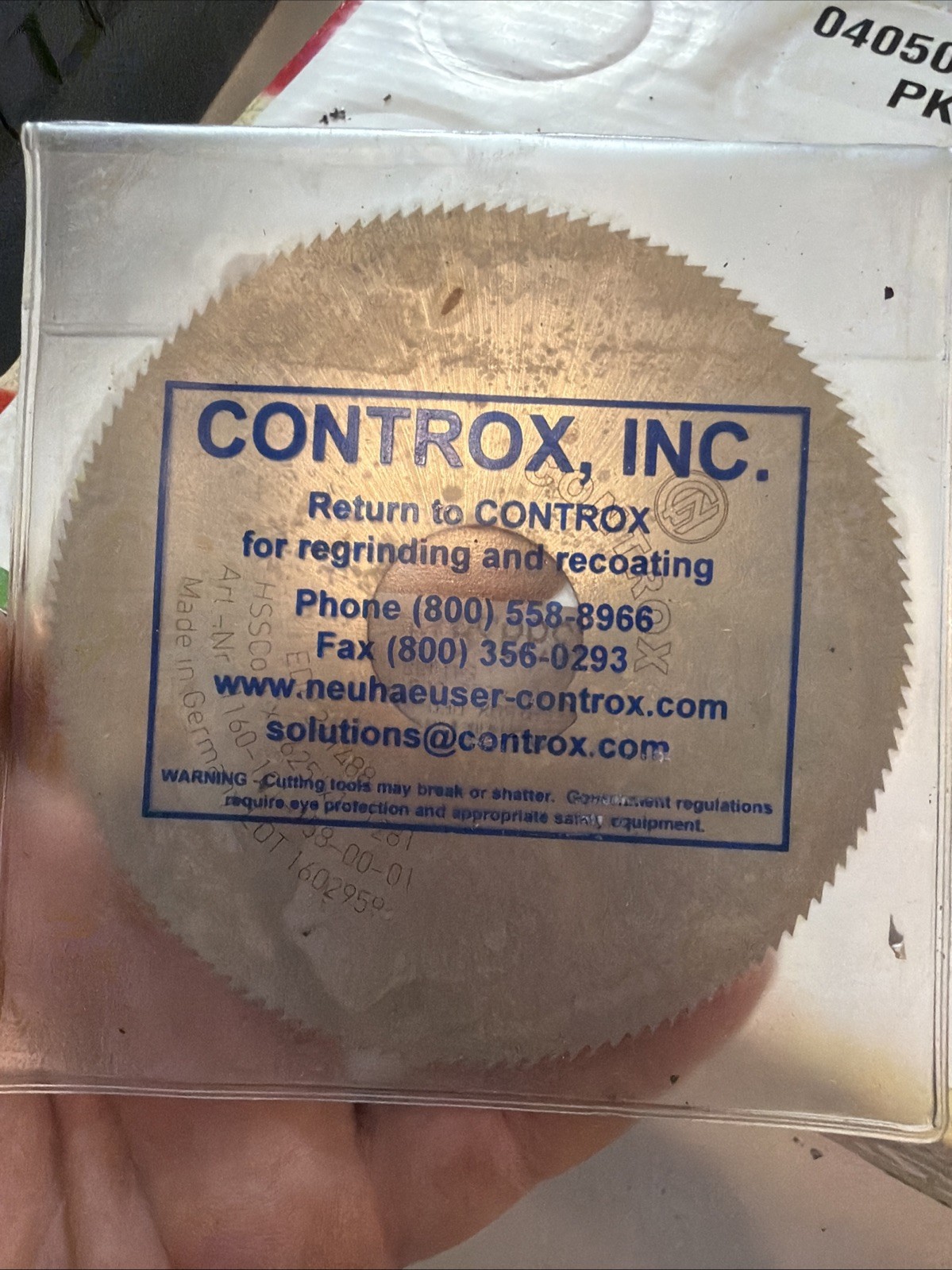 CONTROX Cobalt 4” x .0625 x 1” 128 TEETH HSSCO SLITTING SLOTTING SAW Mill 241488