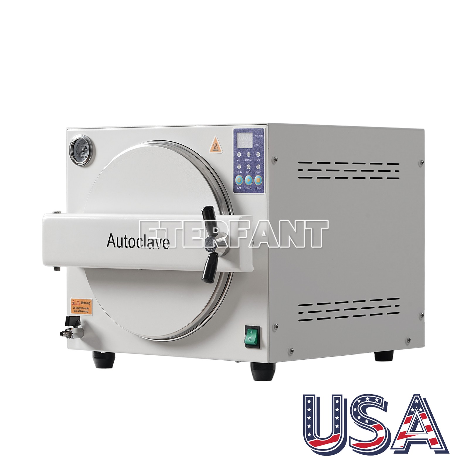 ETERFANT 18L Dental Autoclave Steam Sterilizer Medical Sterilization US