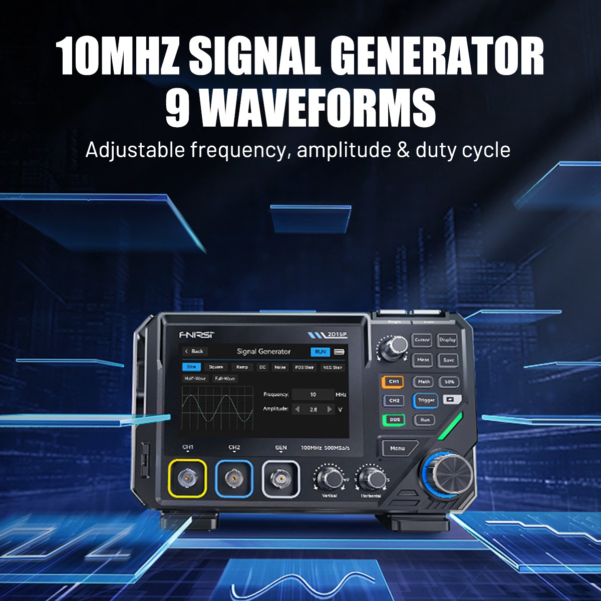 NEW FNIRSI 2D15P 100Mhz Digital Oscilloscope Multimeter DDS Signal Generator ..