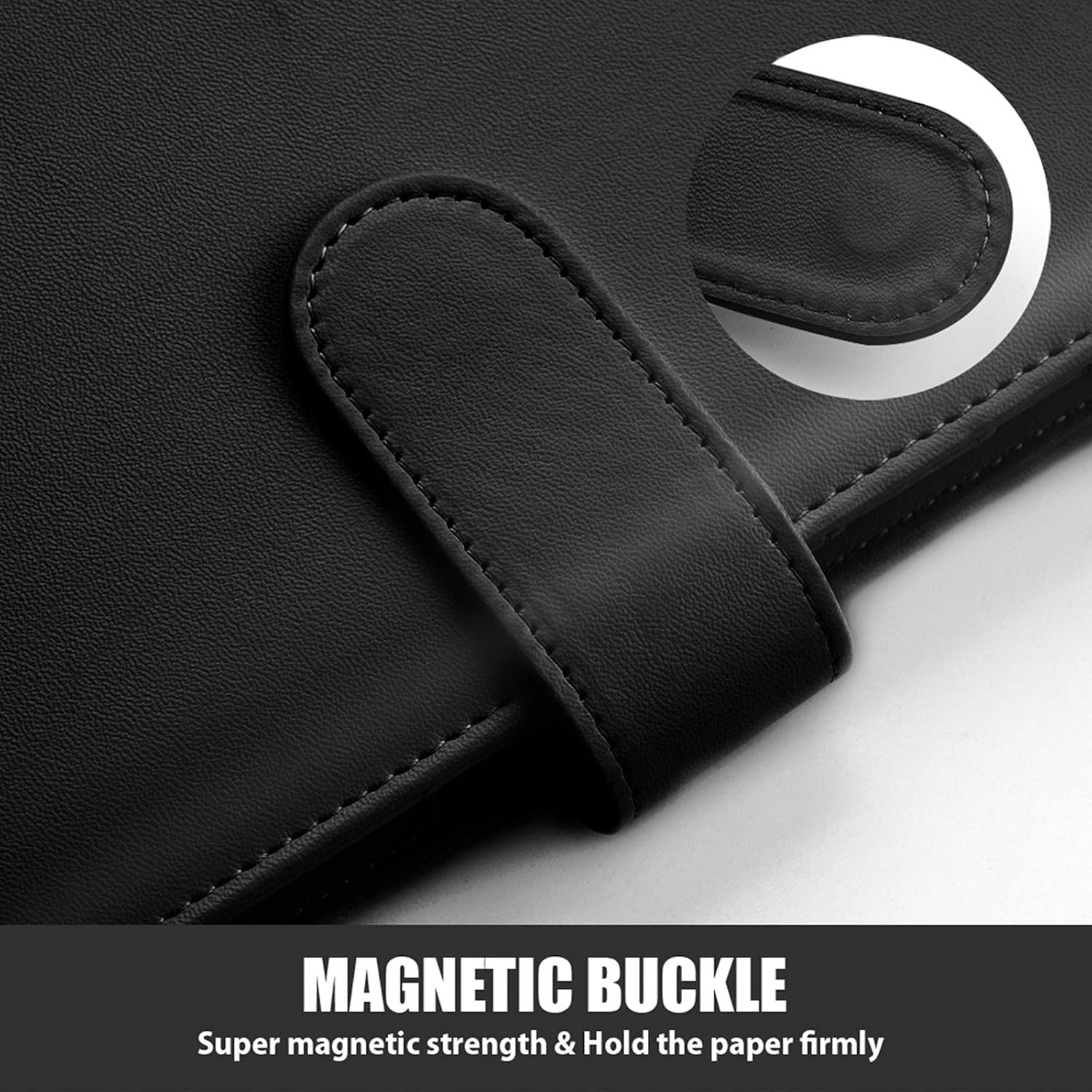 A5 Binder 6 Ring, Refillable Notebook Planner Cover, Small Leather Organizer Emp
