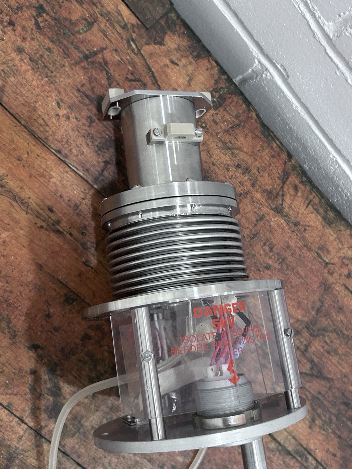 Research UHV Vacuum Bellows Linear Motion Feedthrough Actuator CF Flange 5kV