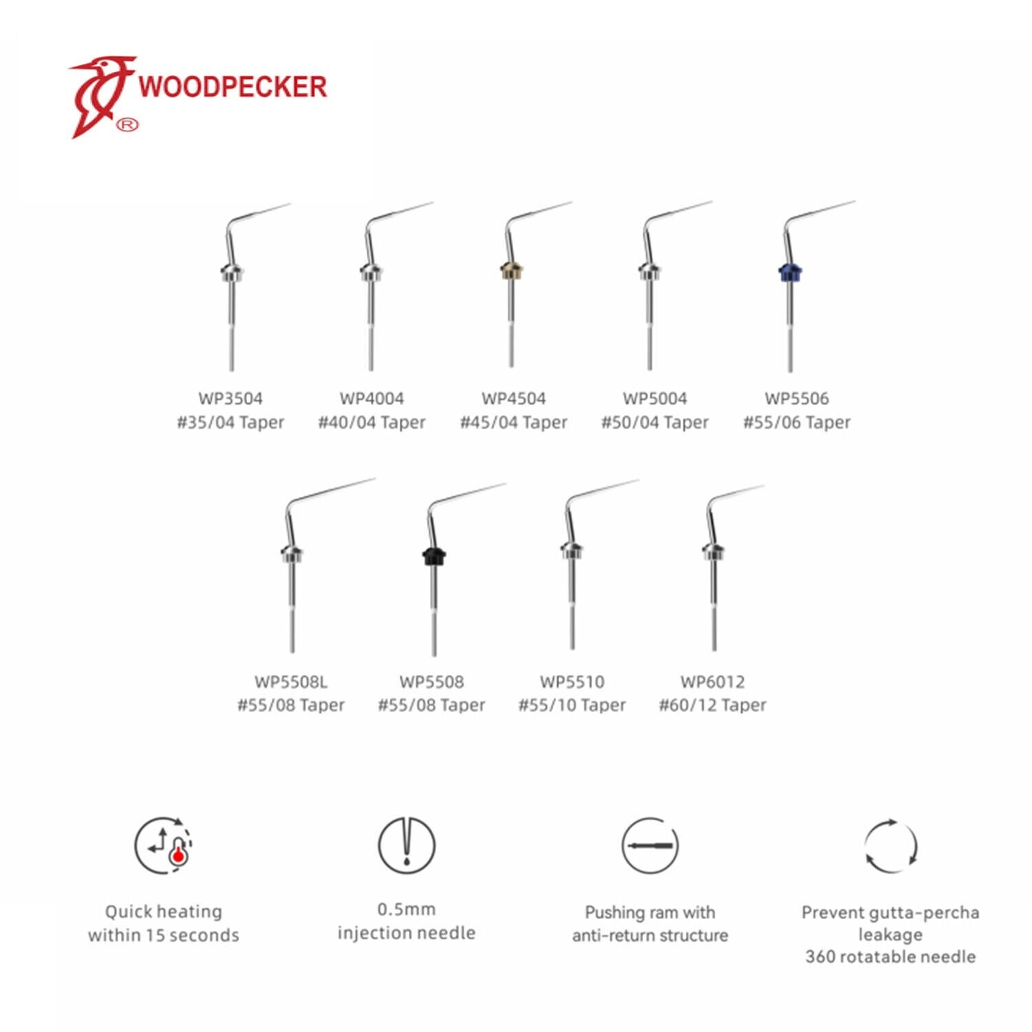 Woodpecker Fi-P Dental ENDO Gutta Percha Endodontic Obturation System Heated Pen