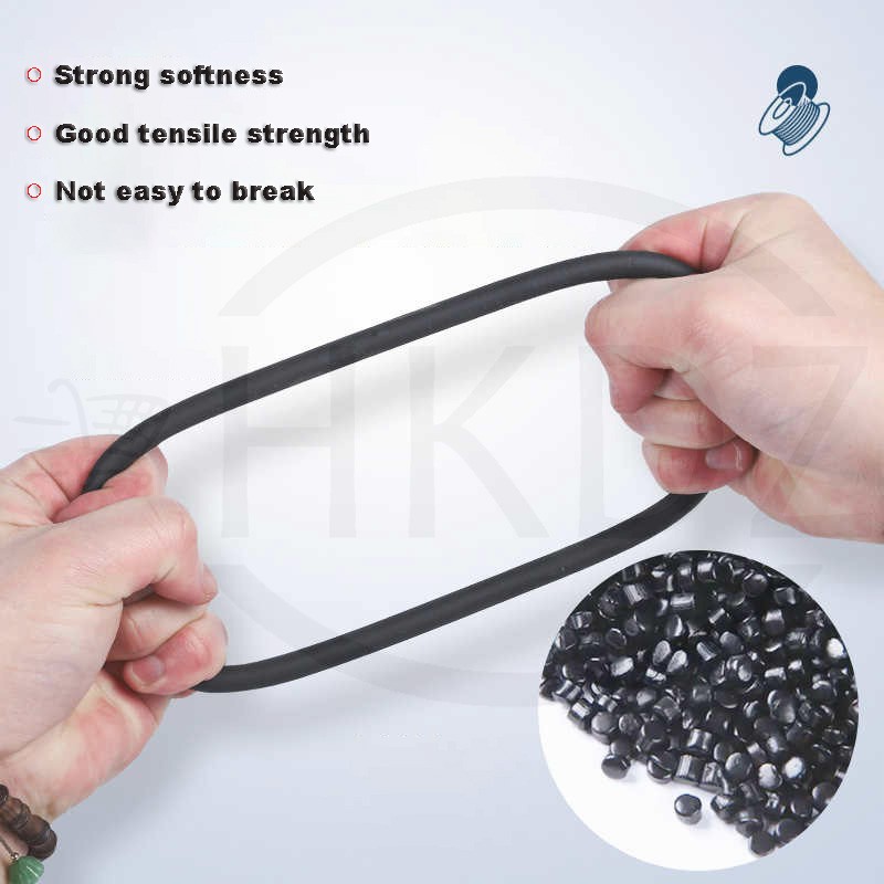 PU Solid Round Belts Polyurethane Drive Belting Smooth / Rough Diameter 2mm-12mm