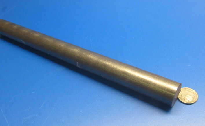 12L14 Steel Unpolished Rod Round Bar, 1.00″ Dia x 4 Foot Length
