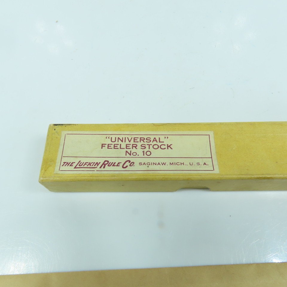 Lufkin No. 10 “Universal” Feeler Stock 0.004″ Thick 12″ Long Lot Of 2