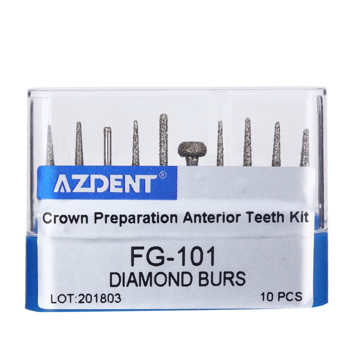 3 Sets Fresas Dental Diamante para Preparación de Coronas y Puentes Dientes