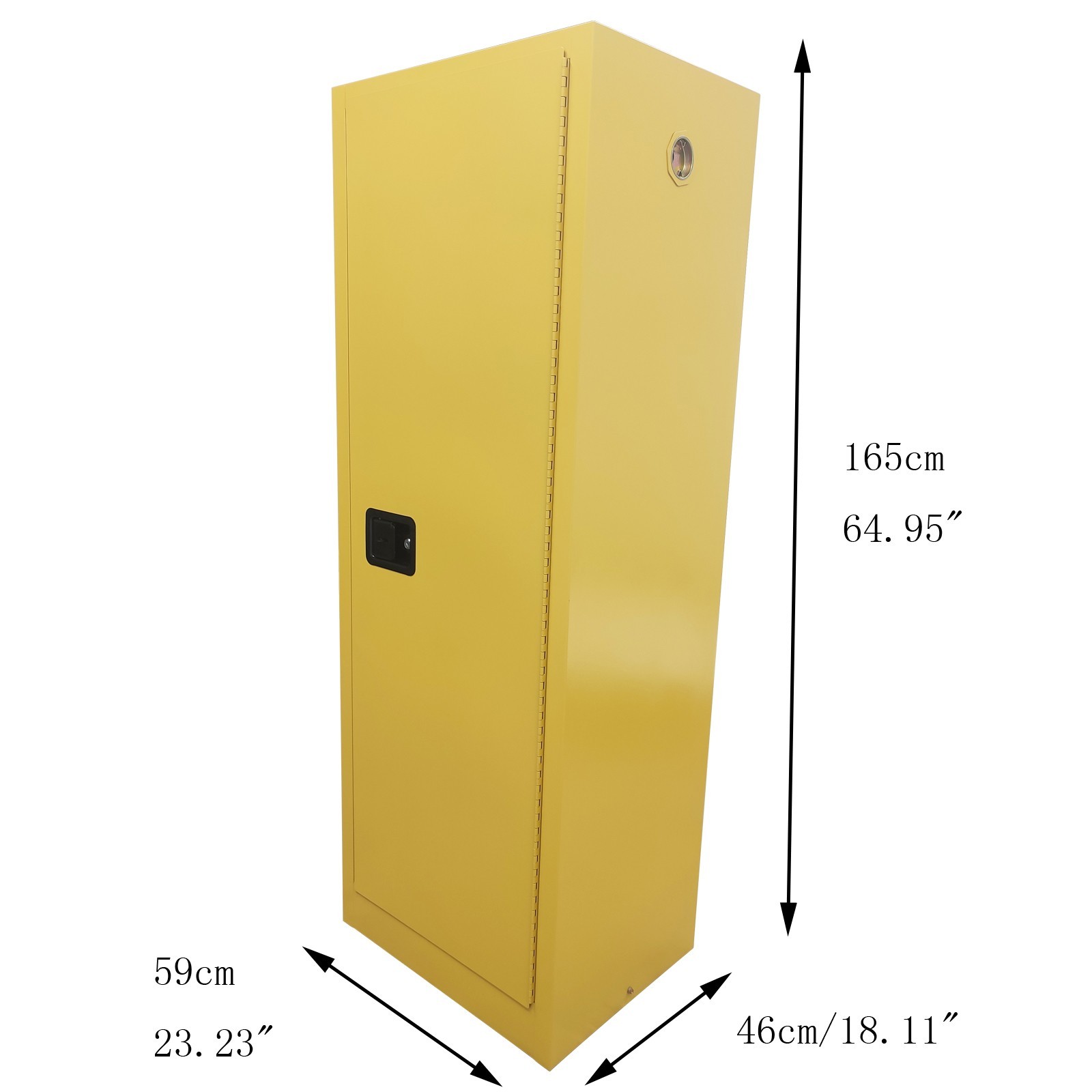 78Gallon Safety Flammable Storage Cabinet 23.2×18.1×64.96in w/2 Adjustable Shelf