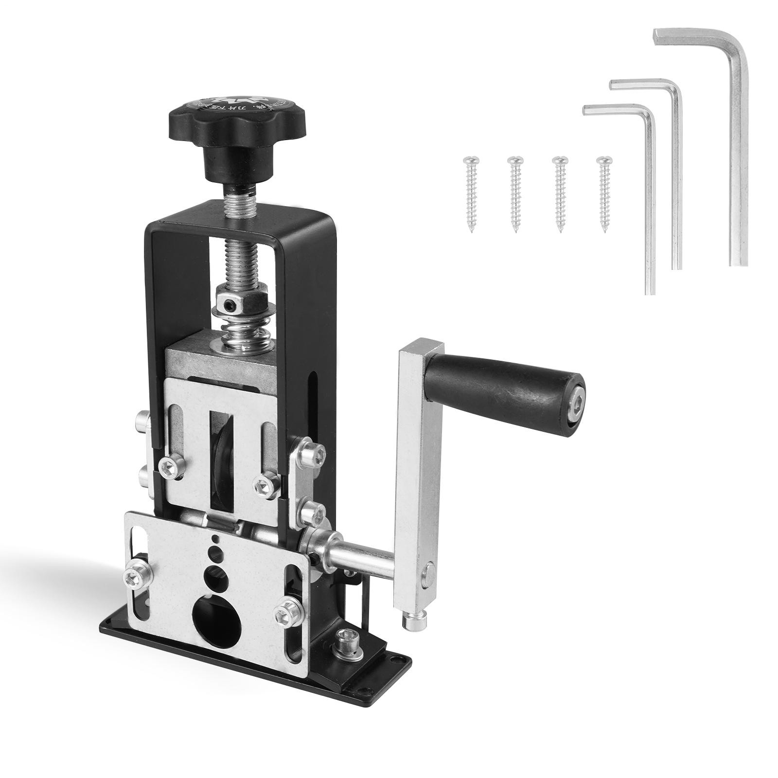 Manual Wire Stripping Machine Drill Powered Hand Crank Wire Stripper Tool 1-21MM