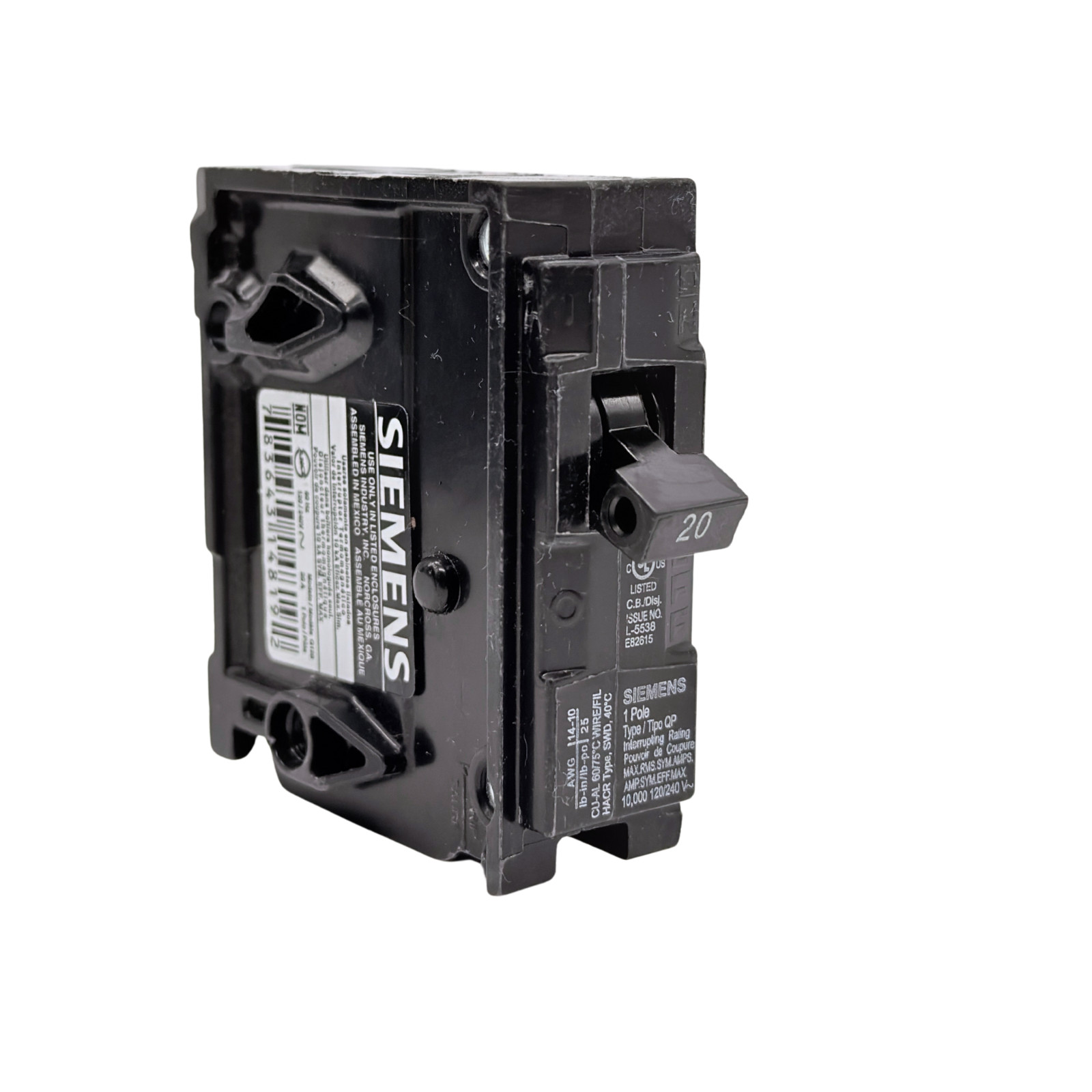 Siemens QP Type Q Plug-In Circuit Breakers Lot 15A-60A 1-Pole 2-Pole 120/240V